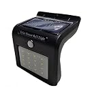 LEDHOLYT LED ソーラーライト スポットライト センサーライト ウォールライト 黒 広角タイプ 太陽充電 自動点灯 防水 配線なし 軽量化 室外照明 庭/ガーデ/玄関/工場/駐車場/遊び場 