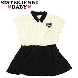 (ジェニィベビー)JENNI BABY オーガンジー ギンガム 半袖ワンピース 90 アイボリー(011)