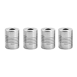 XCSOURCE　4個　シャフトカプラー　フレキシブルカップリング　5mm?8mm NEMA 17シャフト　18mm直径x25mm長さ　RepRap 3Dプリンタ/CNCマシン用　TE564