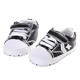 WAYLONGPLUS Prewalker Infant Anti-skid Soft Baby Shoes Toddler Sneaker (Black Size 11) by WAYLONGPLU