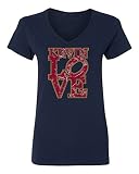 Cleveland Love Love ParkレディースVネックTシャツ