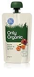 オンリーオーガニック　ベビーフード（パウチタイプ）　リンゴ、もも、とアプリコットのデザート　離乳初期～　120g