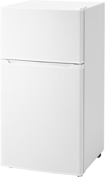 simplus 冷蔵庫 小型 2ドア 90L 家庭用 冷凍庫 一人暮らし オフィス 新生活 2ドア 省エネ 右開き シンプラス SP-90LD2 コンパクト 大容量 シンプル 温度調整可 静音 (2ドア/90L, ホワイト) - 1