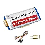 waveshare 3色 2.15インチ E-Ink Display Hat (B)、212x104解像度 3.3V/5V レッド ブラック ホワイト E-ペーパー ディスプレイ スクリーン Raspberry Zero/Zero W/Zero WH/2B/3B/3B+ SPI インターフェイス、フルリフレッシュ