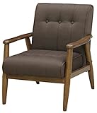 大商産業 クーパー おしゃれなカフェ風ソファー (BR, 1P)