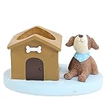 Ochine　可愛い植木鉢　フラワーポット　デザイン小物　インテリア　アウトドア　デコレーション　多肉植物 寄せ植え 鉢 おしゃれ　収納スタンドにも　両用 (子犬)