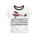 カーターズ Carter's/ エアプレイングラフィックティ ホワイト トップス半袖Tシャツ 24ヶ月【並行輸入】