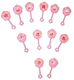 ACI Party and SpiritアクセサリーMiniプラスチックピンクRattle装飾、12ピース