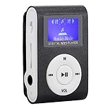 Mp3プレーヤー、ポータブルデジタルMP3ミュージックプレーヤー1.8インチLCDスクリーンミニMP3プレーヤー、3.5mmイヤホン付きサポートメモリカード、スポーツランニング用ミニクリップMP3