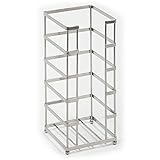 Richards Homewares Free Standing Squareトイレ用紙の予約のバスルーム – 頑丈な装飾デザインRust Freeスチール – クローム仕上げ