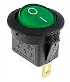 ボート12V ON / OFFラウンドロッカースイッチ+防水スプラッシュカバー車のダッシュボード