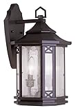 Livex Lighting 2312-07 Tahoe 2-Light Outdoor Wall Lantern, Bronze [並行輸入品]