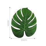 Ourine 亀の葉ランチョンマット Tropical Palm Leaves 人工葉 テーブルマット カップマット ホットマット パーティー装飾 テーマパーティー ジャングルパーティー装飾 実用的 