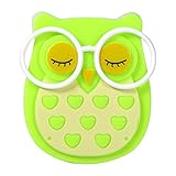 gloglowかわいい赤ちゃん夜ライトミニポータブル漫画フクロウLED夜間自動コントロールセンサーランプキッズベッドルーム壁ライトTake Good Care子スリープ グリーン GLOGLOW2g0