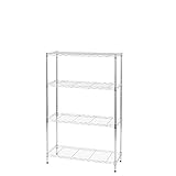 エコノミーラック ルミナスパーツ互換品 ポール径19mm フリーラック 4段 幅74.5×奥行29.5×高さ121cm M753012-4