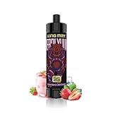 使い捨て電子タバコ BS 10000回吸引 20ml 大容量シーシャリキッド VAPE 持ち運び シーシャ Type-C充電 爆煙 ペン型 ニコチンゼロ タールなし 水蒸気タバコ (ストロベリーアイスクリーム)