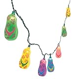 Fun Express Plastic Flip Flop Party String Lights Beach Luau - 1 Piece [並行輸入品]