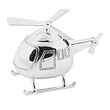 Silver Plated Helicopter Money Box by Widdop Bingham