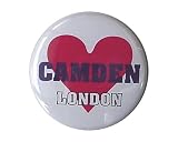 Camden London カムデン ハートマーク 缶バッジ London ストリート マーケットからc211[イギリス直輸入]