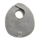 Organic Wool Teething Bib, Soft Grey, 6-12 months by LANACare