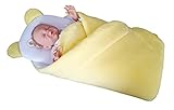 BlueberryShop FLEECE with Pillow Very WARM and Cute Swaddle Wrap, Blanket, Sleeping Bag, baby shower