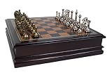 Metal Chess Set With Deluxe Wood Board and Storage - 2.5" King [並行輸入品]