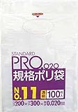 サニパック　ＬＴ１１スタンダートポリ袋１１号（０．０２）透明１００枚 LT11