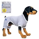 PAW EXPLORER | Freedom UVcut Shirt 犬服 UPF50+ ドッグウェア UVカット ロンパース 通気性 虫対策 紫外線 日焼け防止 体温調整 袖あり オールシーズン 大型犬 中型犬 小型犬 ジャパンブランド アウトドア クリーム 6XL