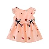 Cutelove 子供ドレス ワンピース ドレス 女の子 花柄 可愛い 夏 蝶結び付き 袖なし ベビー 素敵 プリンセスドレス