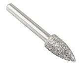 uxcell　 軸付き砥石 研削　ダイヤモンド　テーパーノーズ　マウントポイント　10mm　　5セット