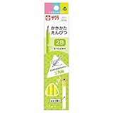 サクラクレパス 鉛筆 小学生文具 かきかた鉛筆 2B 三角軸 グリーン 1ダース Gエンピツ2B#29