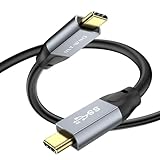 USB Type C to Type C ケーブル 100W 高速充電 USB 3.2 Gen2x2 ケーブル 20Gbps データ転送 4K@60Hz ビデオ出力 Thunderbolt 3 MacBook Air/Pro、iPad Mini 6/Pro/Air などの Type-C モデルと互換性があります 0.5M