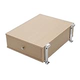 突っ張りシステムデスクパーテーション専用引出し（大）　ナチュラル色　【システムデスクシリーズ】