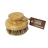 ハイドレアロンドン竹ラウンドたてがみ＆サボテンは、ボディブラシ、ハード強度毛 x4 - Hydrea London Bamboo Round Mane & Cactus Bristle Body Br