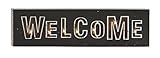 Benzara 60985魅力的な木製LED壁Welcome Sign 28 X 8 in。