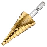 トップ(TOP) 六角シャンク スパイラルステップドリル 電動ドリル用 ゴールドタイプ 金属・金工 ESD422SG