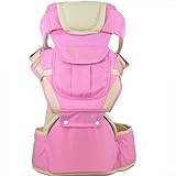 lanova 抱っこひも 新生児用品 片肩でも両肩でも使える多種の組み合わせが可能の多機能の抱っこひも ベビーキャリー 簡単抱っこ紐 ピンク