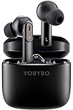 YOBYBO ZIP20 ワイヤレスイヤホン【 apt-X対応 Type-C充電対応 】【 Bluetooth 5.2対応 QCC3040搭載 】大人のデザイナーズTWSイヤホン フルメタルボディ ENCノイズキャンセリング（イヤホン単体6.5時間再生 / 合計33時間再生 ）Bluetooth イヤホン ブルートゥースイヤホン 防水 通話 自動ペアリング 両耳 片耳 タッチコントロール iPhone Android ハイレゾ対応 (モダンブラック)