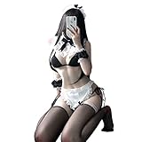 [LIKENNY] メイド服 猫様メイド コスプレ パーティー 仮装 ランジェリー 制服 カワイイ 可愛い cosplay 衣装 服 女性用 コスチューム プレゼント (8点セット)