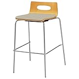 オリバー ダイニング ハイカウンターチェア スチール 布 ナチュラル×グレー (S・CS-147・NB・ST+CF-18I)