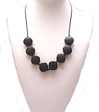 Silicone Teething Necklace - by Modern Ohana - BPA Free, Silicone Jewelry for Mom and Baby (Diamond 