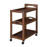 Calore カローレ ワゴン　(カントリー,トレー,棚取り外し,キャスター付き,天然木,カフェ,ショップ,おすすめ)