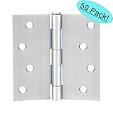 Cosmasサテンニッケルドアヒンジ4 "インチx 4 "インチwith Squareコーナー – 50パック