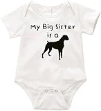VRW My Big Sister Is a Boxerユニセックスワンジーロンパースボディスーツ カラー: ホワイト