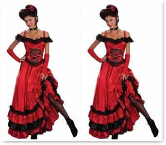 Amazon 西部開拓時代 女性 ドレス ロングスカート フリル レッド コスプレ衣装 イベント ダンス Ps0501 お取り寄せ コスプレ 仮装 通販