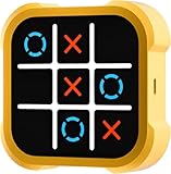 OBEST TicTacToe ボードゲーム 三目並べゲーム 〇×ゲーム 脳トレ 知育玩具 誕生日 プレゼント (イエロー)