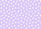 SheetWorld Fitted Pack N Play (Graco) Sheet - Hearts Pastel Lavender Woven - Made In USA by sheetwor