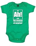 (あっ！意外性。) Ah! The Element Of Surprise, プリント　ベビースーツ - グリーン/白 12-18 ヶ月