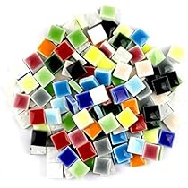 Amazon.co.jp: タイル クラフト用 100個 カラーミックス 15色