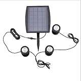 BANGWEIER　ソーラー LED ガーデンライト イルミネーション スポットライト 庭園灯 水中灯 自動点灯消灯 IP68最高防水等級 太陽光パネル充電 多色変化 屋外 照明 電飾 飾りライト